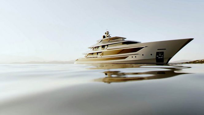 Luxury yacht HULL 10262 - Baglietto T60 rendering