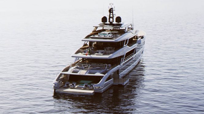 Motor yacht HULL 10262 - Baglietto T60 rendering