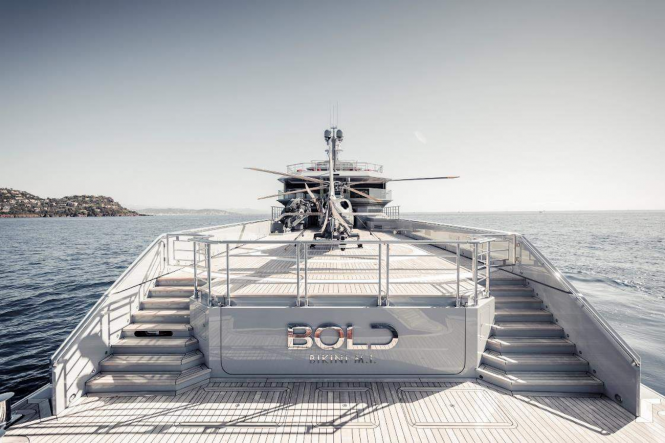 Luxury yacht BOLD - Helipad