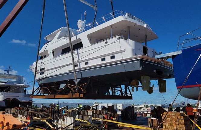 Luxury yacht NEVER LAND arrives in Fort Lauderdale
