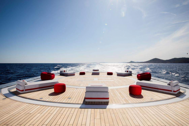 Helipad and relaxation area