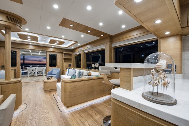Interior of the yacht © Pozitif Studio