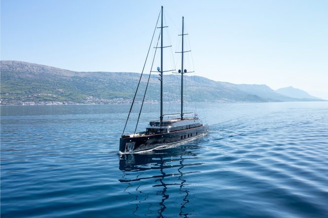 Luxury yacht SCORPIOS cruising in Croatia