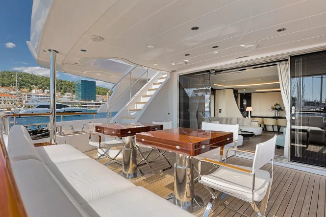 aft deck and saloon