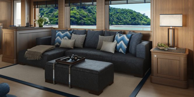 Interior of yacht EMPIRE