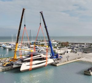 Luxury yacht ACALI launched as the first hybrid 28m WiderCat 92