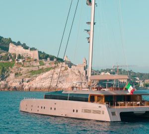 Luxury 47m sailing catamaran ARTEXPLORER is launched as a unique travelling art gallery