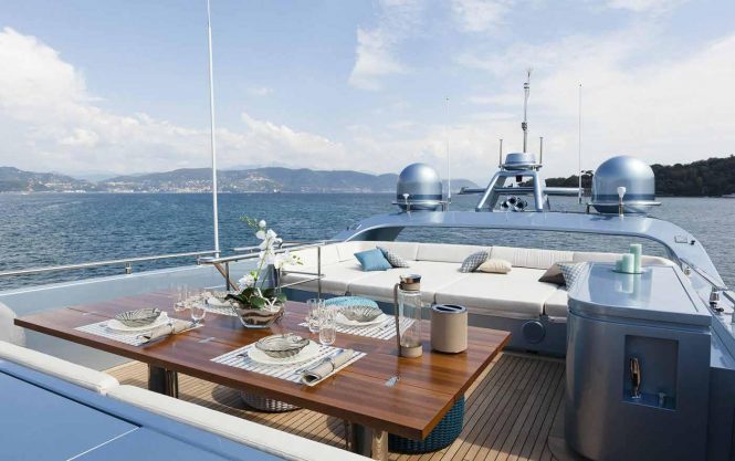 Sun deck on board 55 FIFTYFIVE