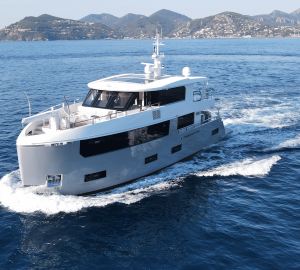 Compact 26m explorer yacht UKIEL available for charter throughout the Mediterranean