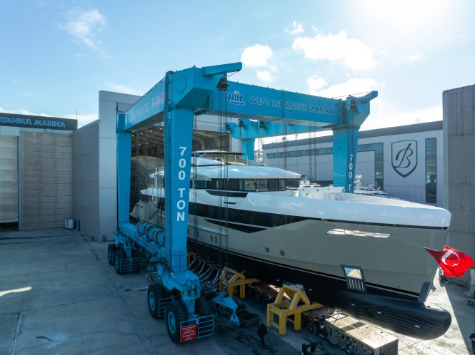 ETERNAL SPARK yacht at the Bilgin shipyard
