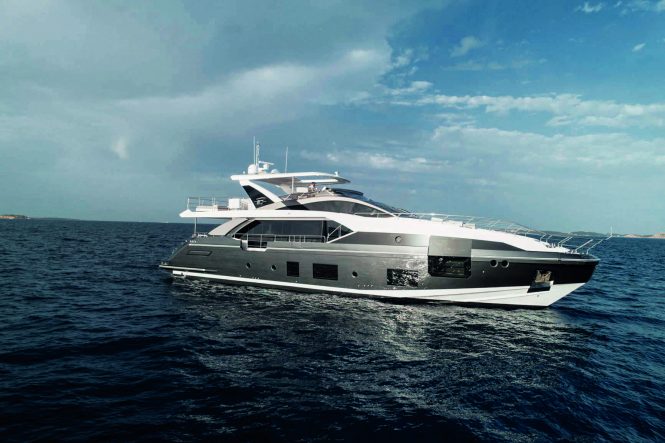 Luxury yacht ALUMINIA TOO