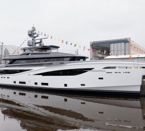 50m luxury motor yacht BEL1 launched in Pisa by Rossinavi
