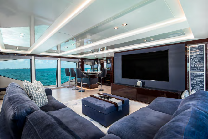 Sky lounge cinema setting