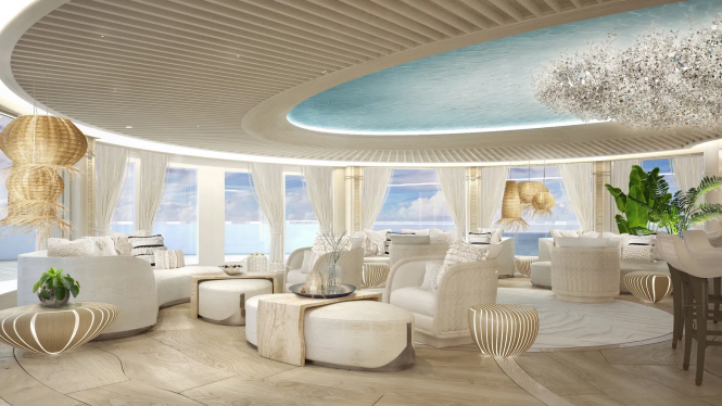 Mega yacht KISMET 2024 interior - credit Lurssen
