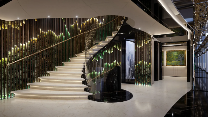 Mega yacht KISMET interior - credit Lurssen