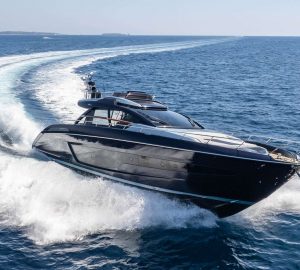 Sporty motor yacht BLUE SHARK causing a splash with charters in the Western Mediterranean