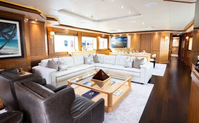 Main salon lounge and dining