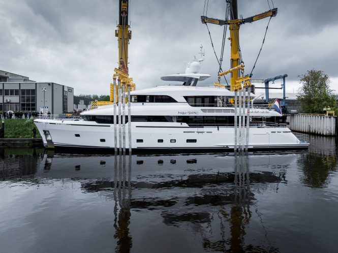Motor yacht MOONSHINE Christening and launch