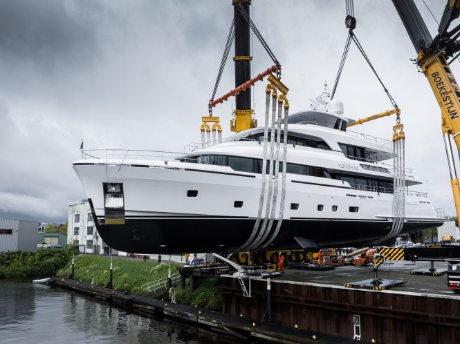 Superyacht MOONSHINE Christening and launch