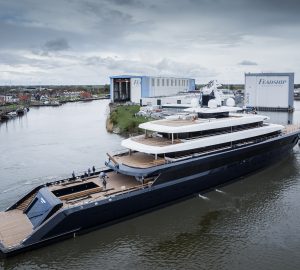 fastest yachts Feadship’s 92m superyacht PROJECT 1012 is named as superyacht DRIZZLE while on sea trials
