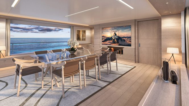 Interior dining room (rendering)