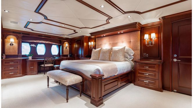 Impressive main deck master stateroom