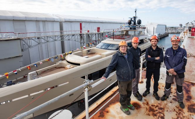 Launch of yacht RILASSATA Photo Credit Giuliano Sargentini