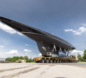 Iconic sailing yacht HANUMAN arrives at Holterman Shipyard for refit