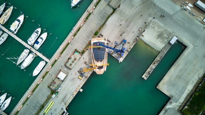 Superyacht ATALI at her launch