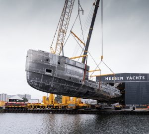 Full-custom 57m Heesen superyacht PROJECT SETTEESETTANTA reaches a major milestone