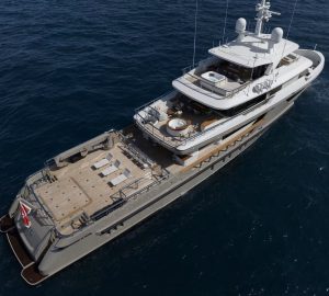 Impressive 47m explorer yacht AMIKA available for charter in the Mediterranean