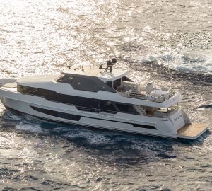 Luxury motor yacht COOL CHANGE revealed as the name for Hull 11 of the 32m Legend range from Ocean Alexander