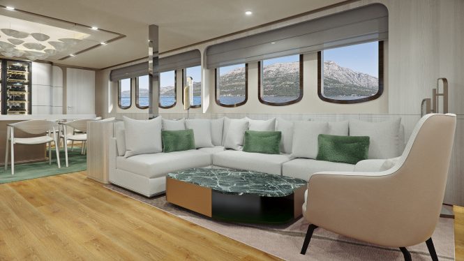 Main salon | superyacht MAIA