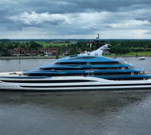 A Momentous Launch: Lürssen's 134m mega yacht Deep Blue Marks 150 Years of Maritime Excellence