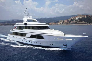 SuperYacht  ‘GO’  launched by Feadship Koninklijke De Vries Scheepsbouwyacht shipyard