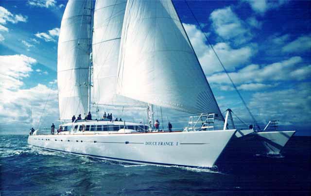 Luxury Catamaran DOUCE FRANCE Available for Exotic & Rare Indonesia & Micronesia Luxury Yacht Charters