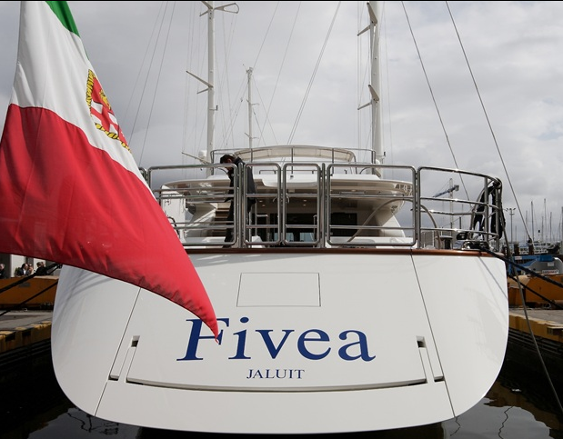 Perini Navi SuperYacht Sloop FIVEA launched yesterday