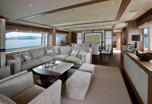 Interior design of the Sanlorenzo SuperYacht Lady Jane