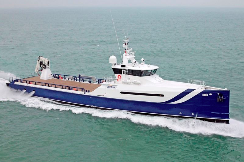 The Launch of the first Sea Axe support vessel OBERON by Amels