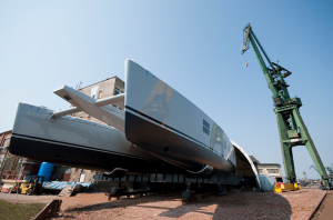 Superyacht Ipharra launched by Sunreef
