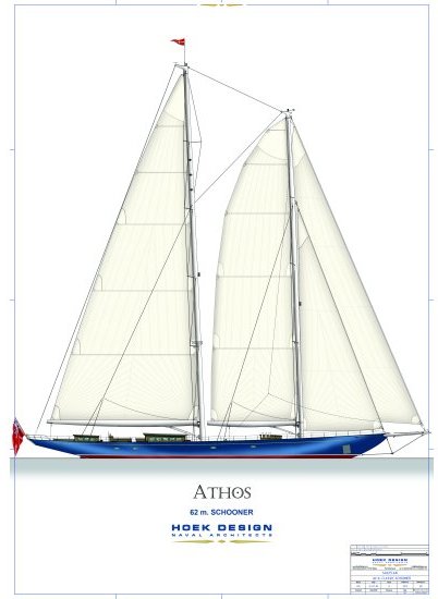 Luxury Sailing Schooner Yacht Athos rigged with SmartRigging PBO, Netherlands.