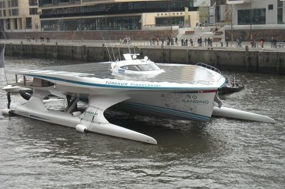 PlanetSolar in Hamburg for the Hafengeburtstag.