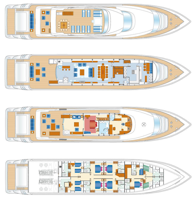 NADARA 43 Trideck Superyacht GA