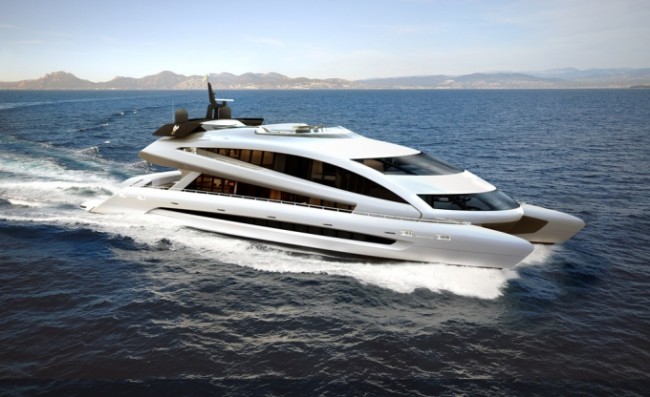 Porsche Design Superyacht Royal Falcon Fleet Catamaran RFF135 to be Launched in Q2 2011