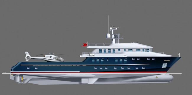The Bray 42 metre Ocean Explorer Superyacht Design