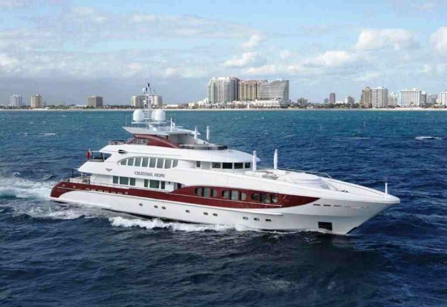 Heesen Yacht CELESTIAL HOPE is BEST SEMI-DISPLACEMENT OR PLANING MOTOR YACHT 40M+ in the 2010 World Superyacht Awards