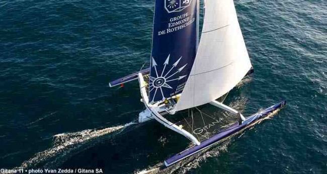 MOD 70’ Trimarans, Multihull ocean racing, Benjamin de Rothschild: Team Gitana Sailing.