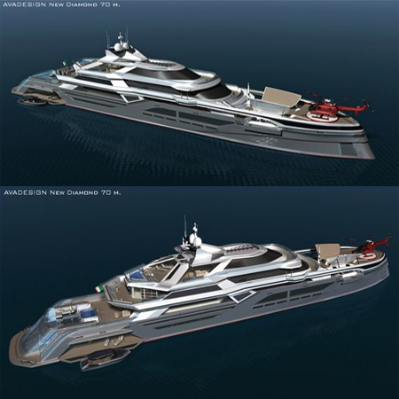 Avadesign reveal their latest 70-metre concept – New Diamond.