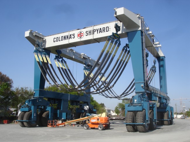 Colonna Yachts expand with new West Yard Marine Travelift Facility