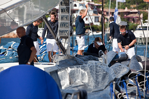 Getting Read at the Superyacht Regatta in Porto Cervo Italy today.